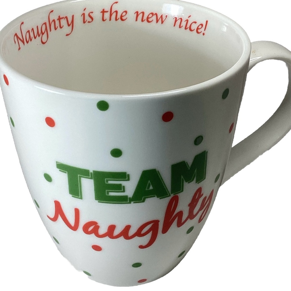 Pfaltzgraff  Team Naughty Christmas Coffee Mug